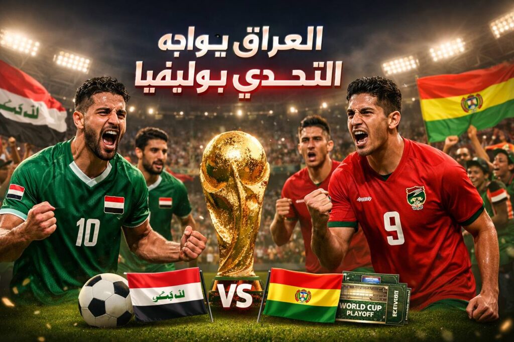 العراق يواجه التحدي بوليفيا ساعة 6 صباحا