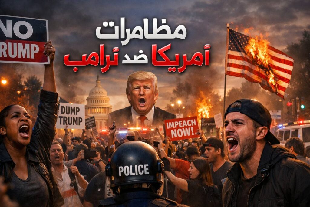 مظاهرات أمريكية ضد ترامب | تفاصيل كاملة الان